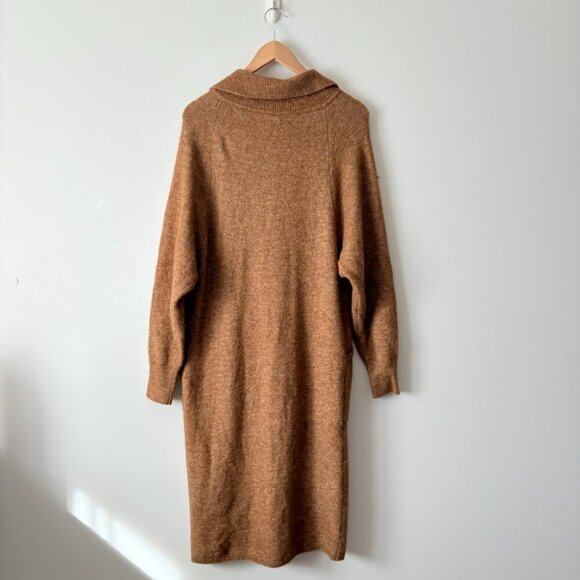 Aritzia the Group Babaton Wool Yak Nour Sweater Tan Brown Size Small - Picture 9 of 11